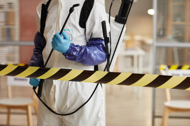 Professional Biohazard Cleanup technician working in Elwood, NJ